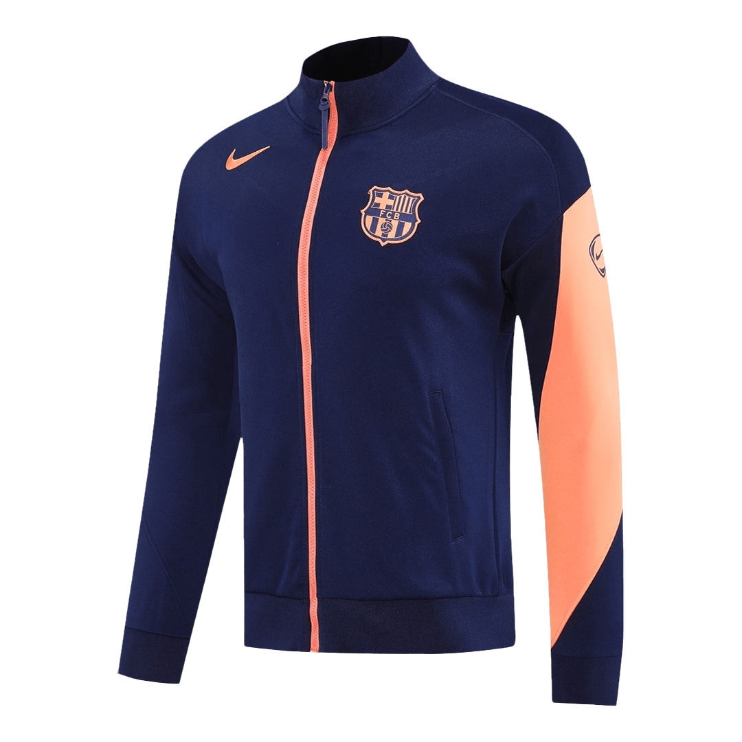 Barcelona Jacket Tracksuit 2025/26 Navy&Orange