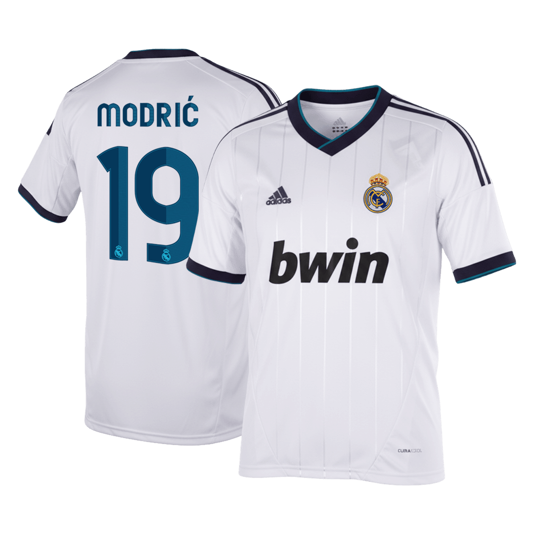 Retro Soccer Jersey MODRI? #19 Real Madrid Home 2012/13