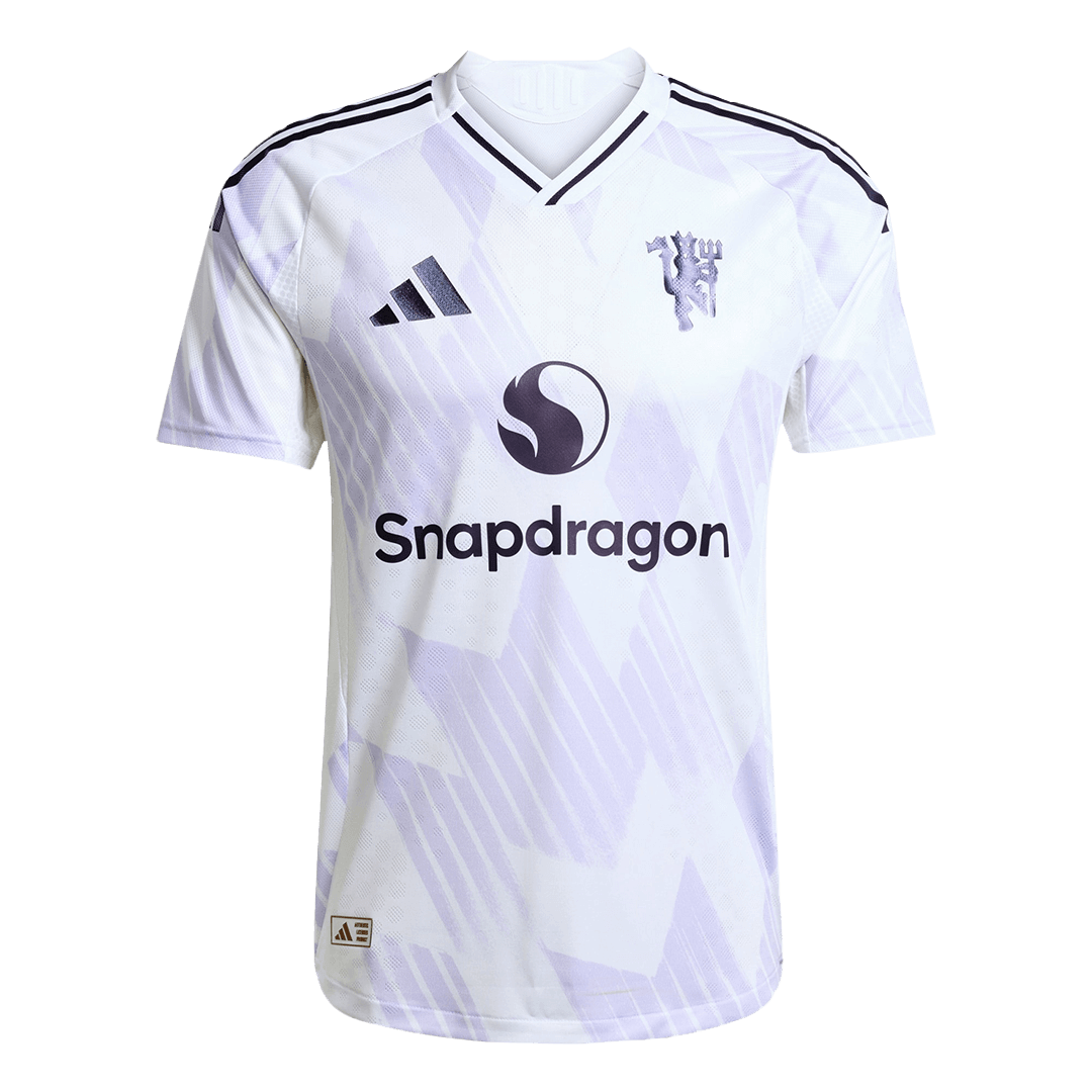 B.FERNANDES #8 Manchester United Away Authentic Soccer Jersey 2025/26