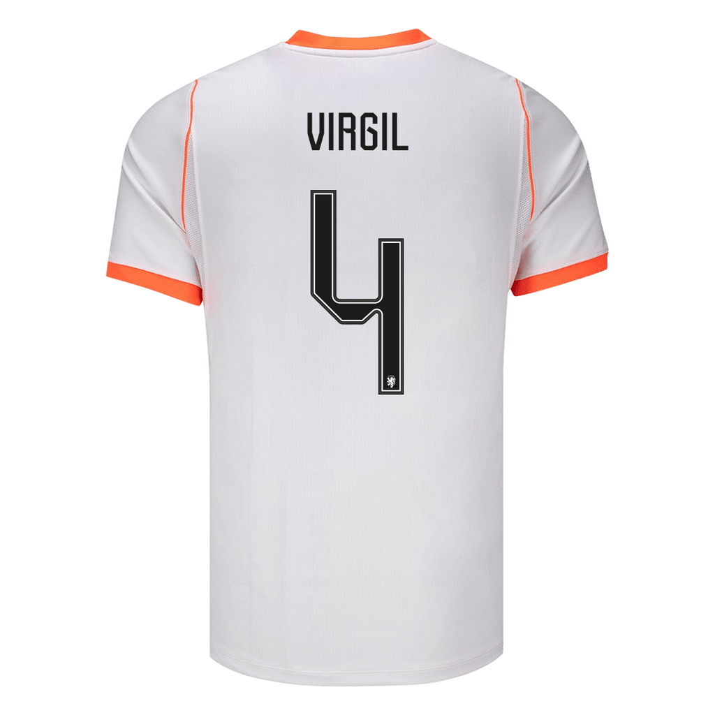 VIRGIL #4 Netherlands Away Soccer Jersey World Cup 2026