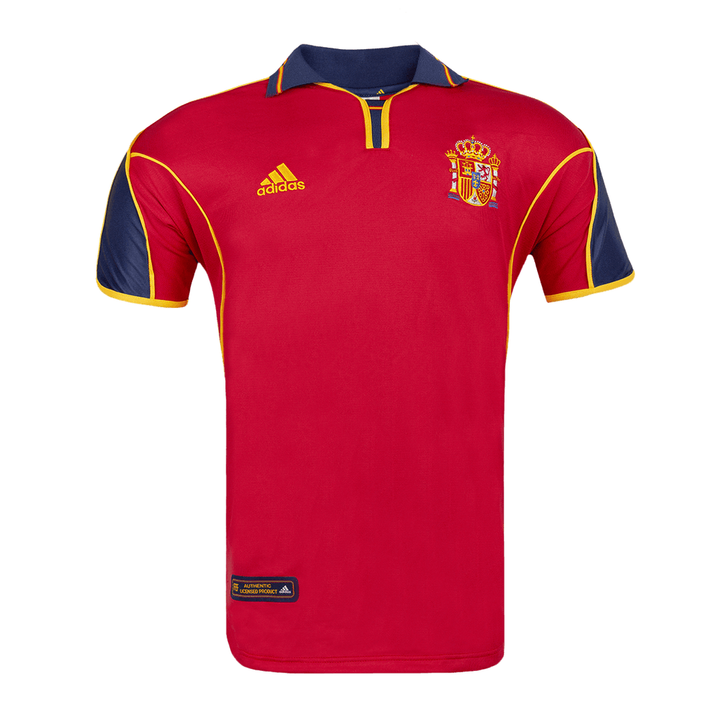 Retro 2000 Spain Home Soccer Jersey