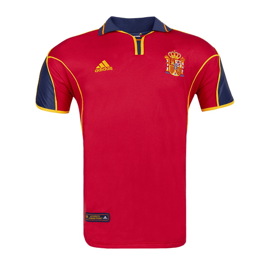 Retro 2000 Spain Home Soccer Jersey