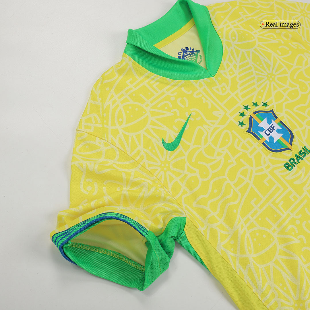VINI JR. #7 Brazil Home Soccer Jersey Copa America 2024