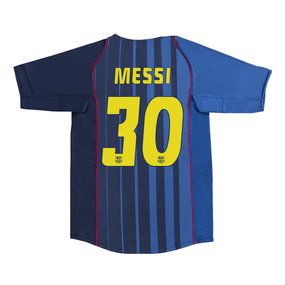 MESSI #30 Barcelona Retro Jersey Away Soccer Shirt 2004/05