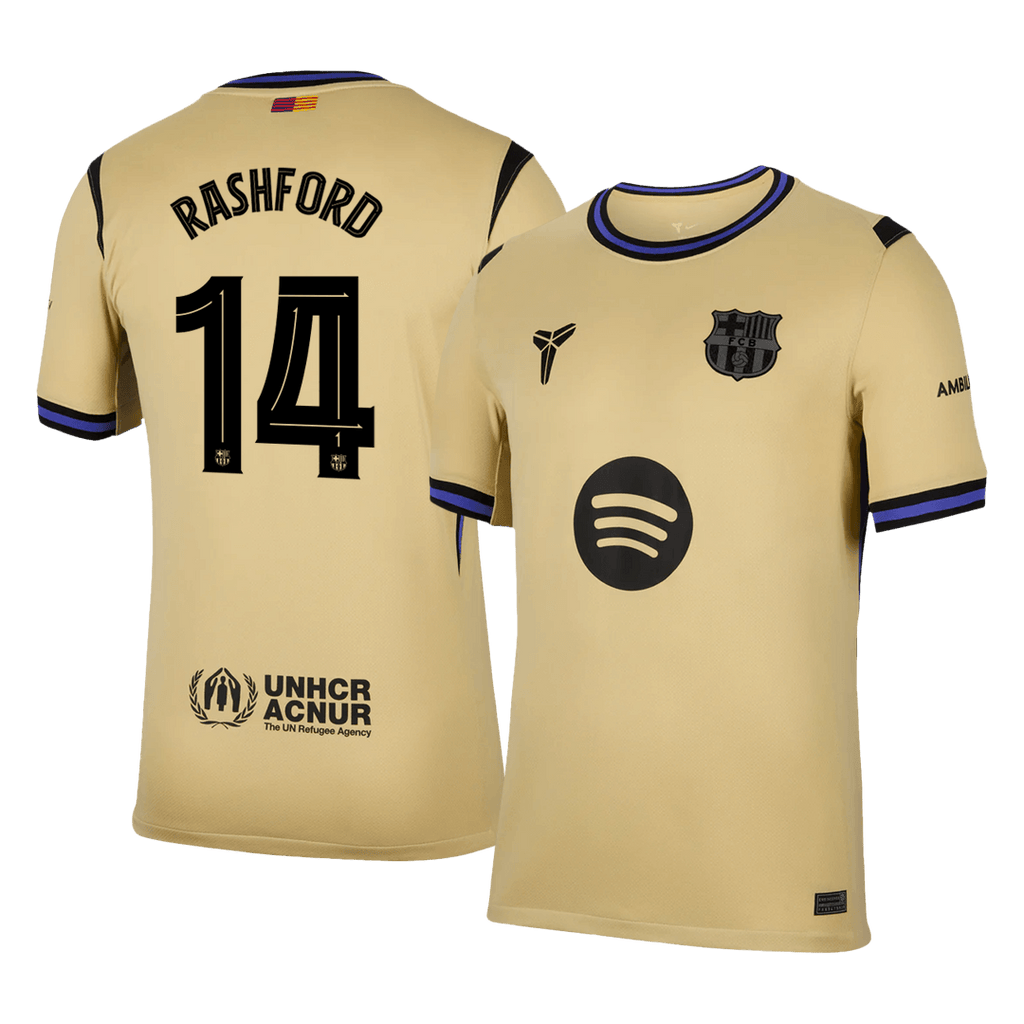 RASHFORD #14 Barcelona Away Soccer Jersey 2025/26 -UCL