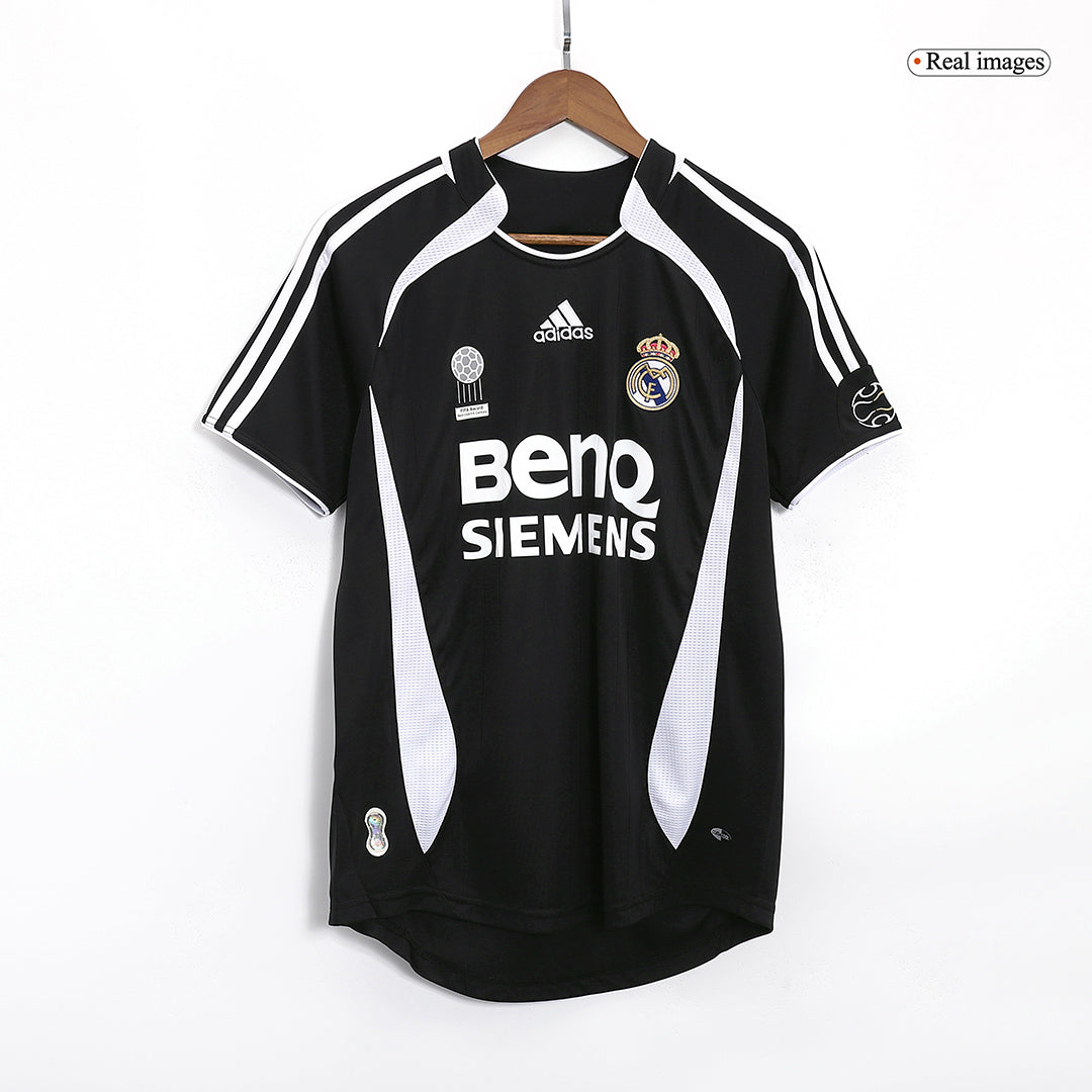 RAUL #7 Real Madrid Retro Jersey Away Soccer Shirt 2006/07