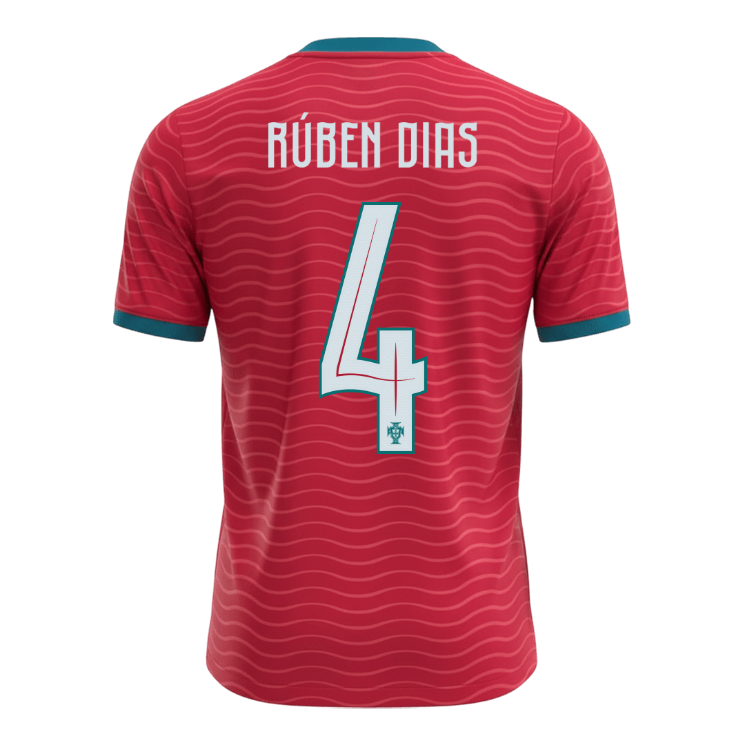 RúBEN DIAS#4 Portugal Home Soccer Jersey World Cup 2026 Red