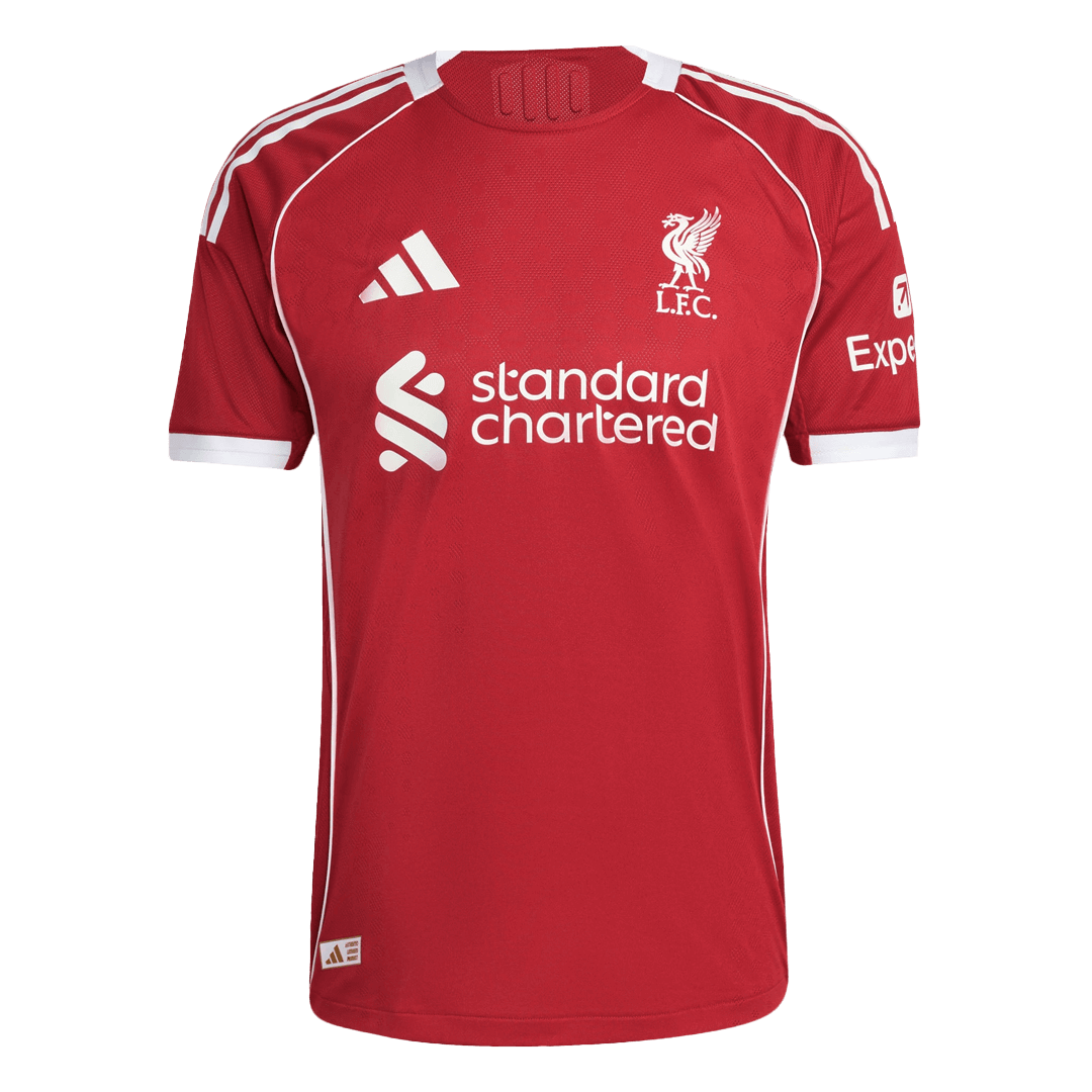 ISAK #9 Liverpool Home Authentic Soccer Jersey 2025/26