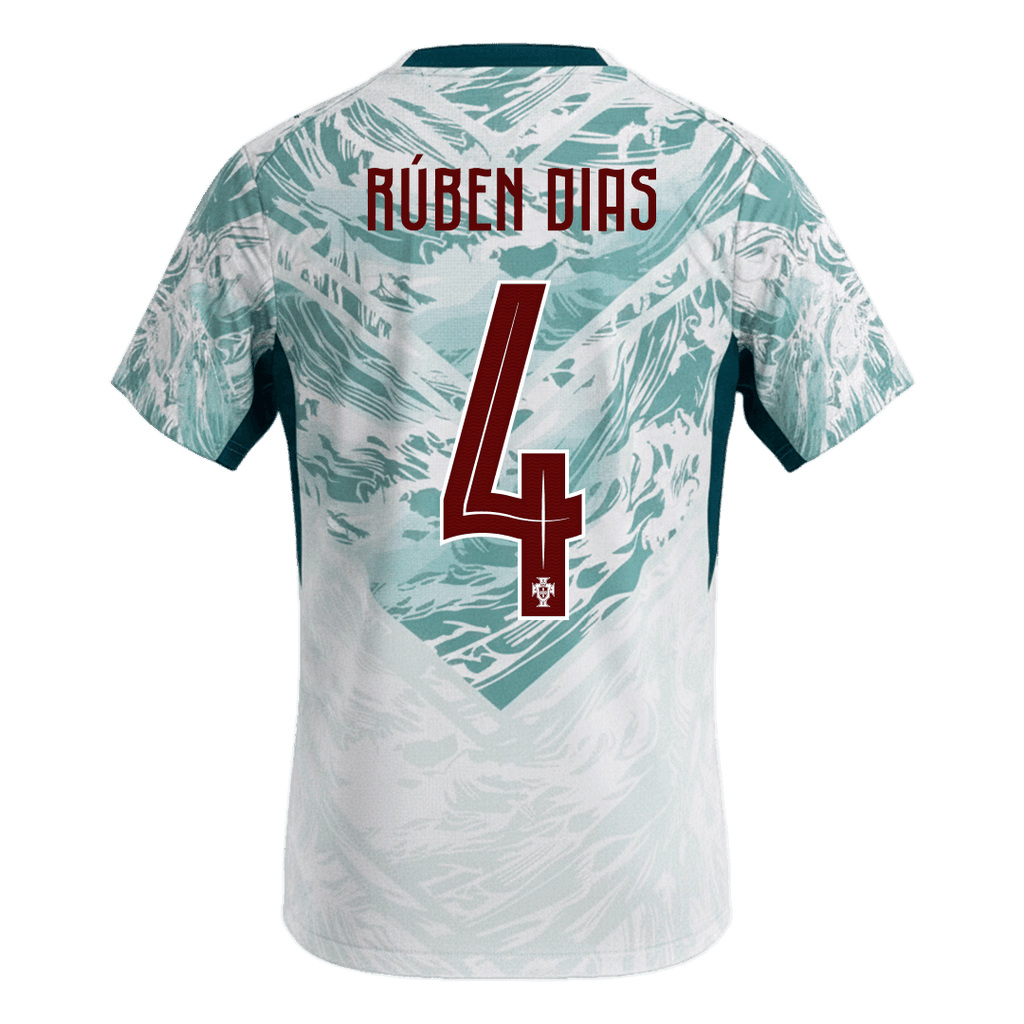RúBEN DIAS #4 Portugal Away Soccer Jersey World Cup 2026