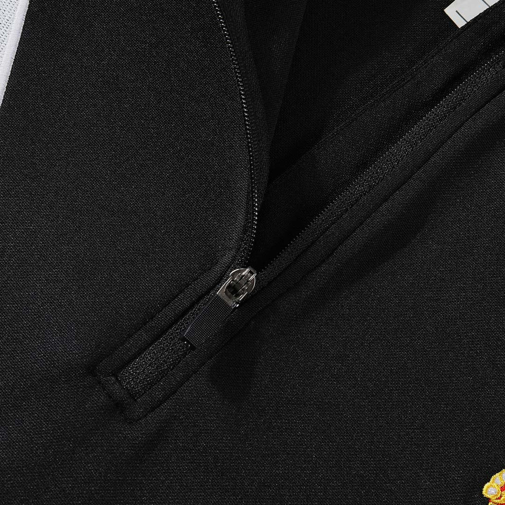 Real Madrid 1/4 Zip Tracksuit 2025/26 Kids Black