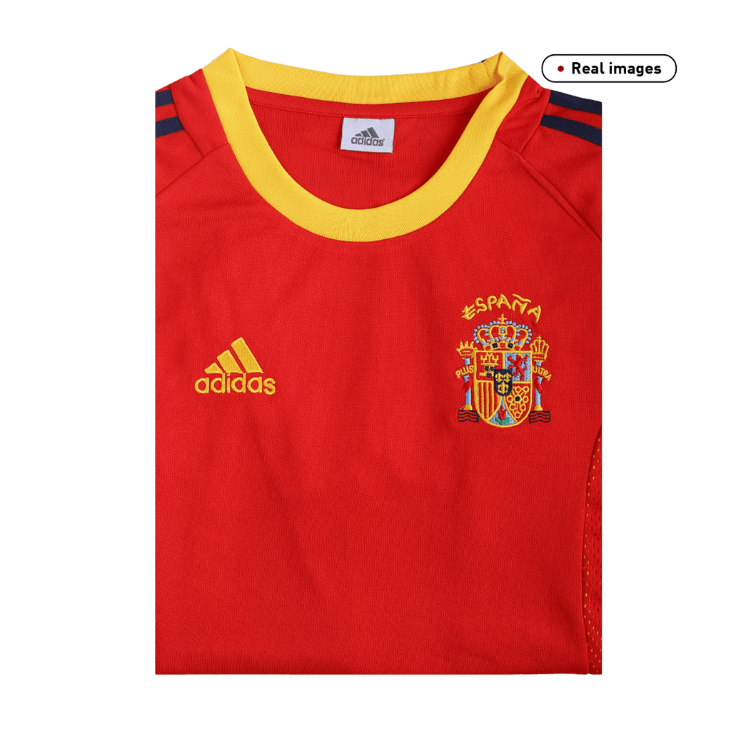 Retro 2002 Spain Home Soccer Jersey
