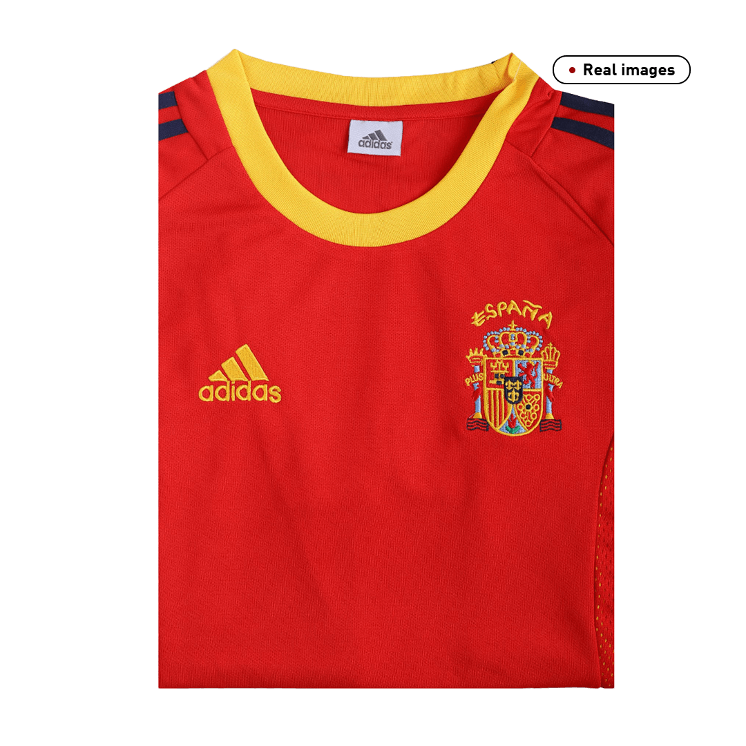 Retro 2002 Spain Home Soccer Jersey