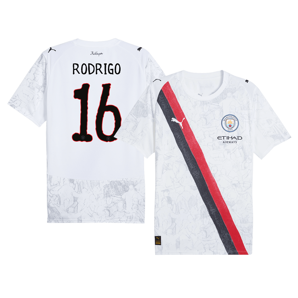 RODRIGO #16 Manchester City KidSuper Soccer Jersey 2025/26 - Club World Cup