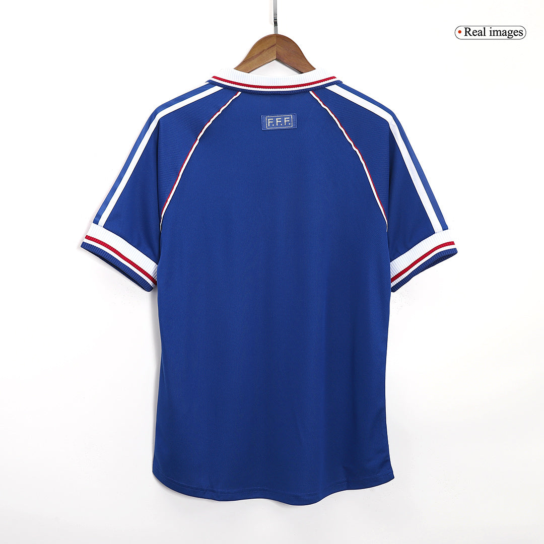 Retro 1998 France Home Soccer Jersey