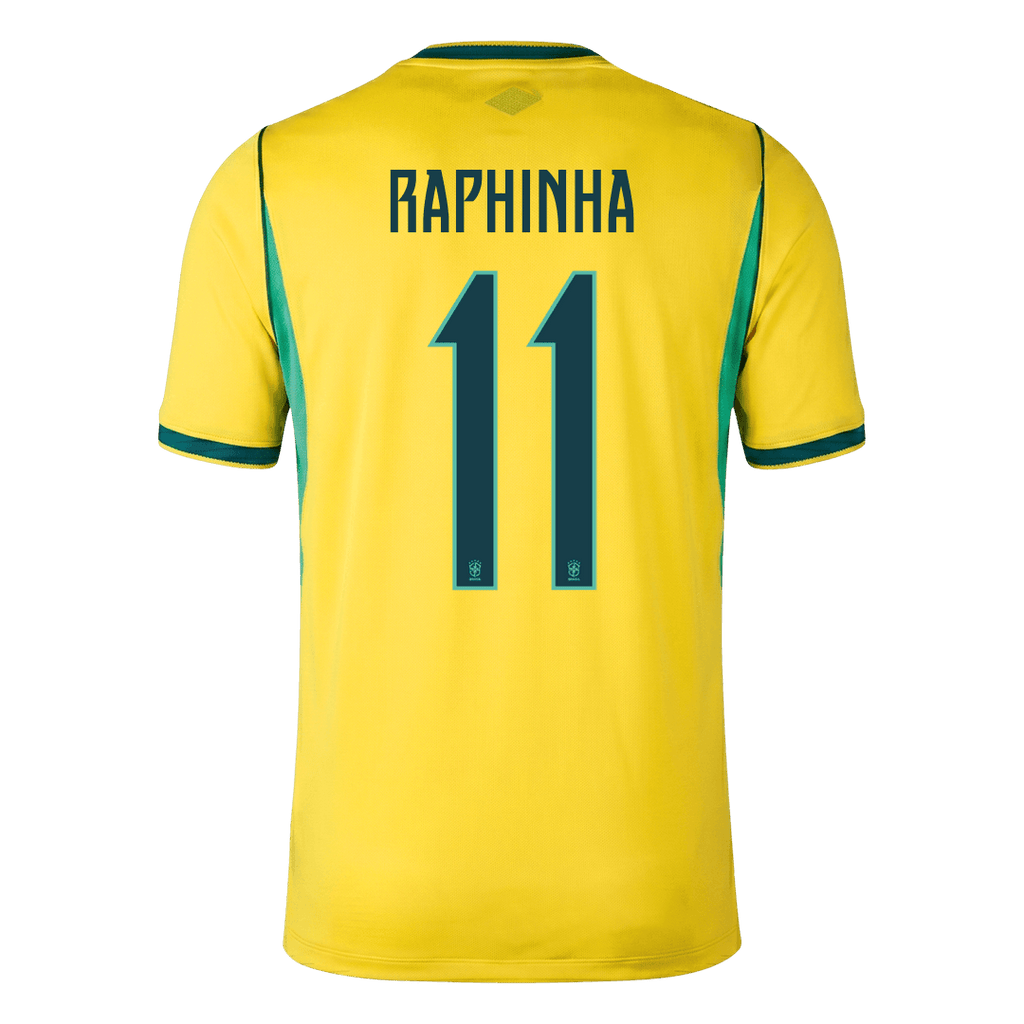 RAPHINHA #11 Brazil Home Soccer Jersey World Cup 2026