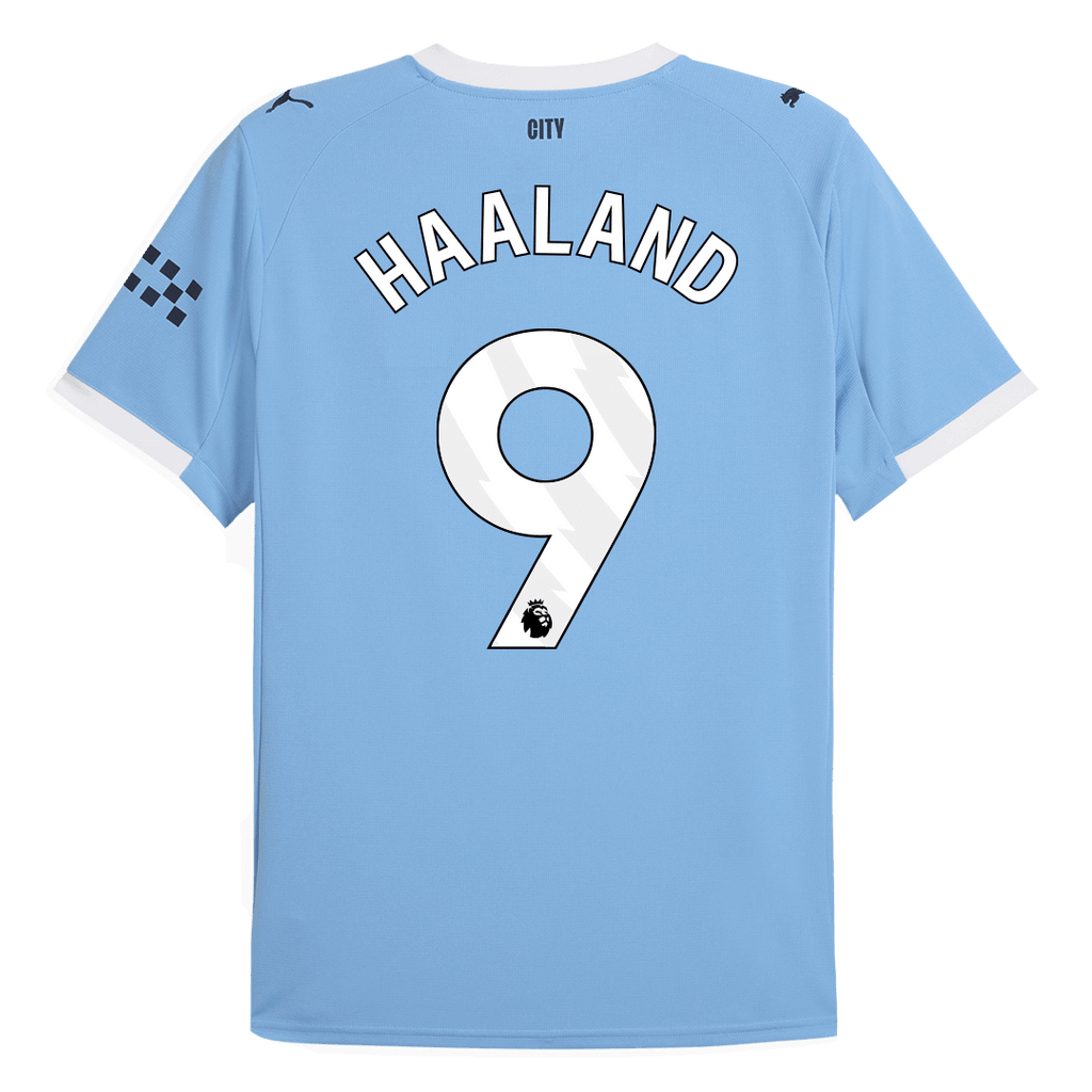 HAALAND #9 Manchester City Home Soccer Jersey 2025/26 Blue