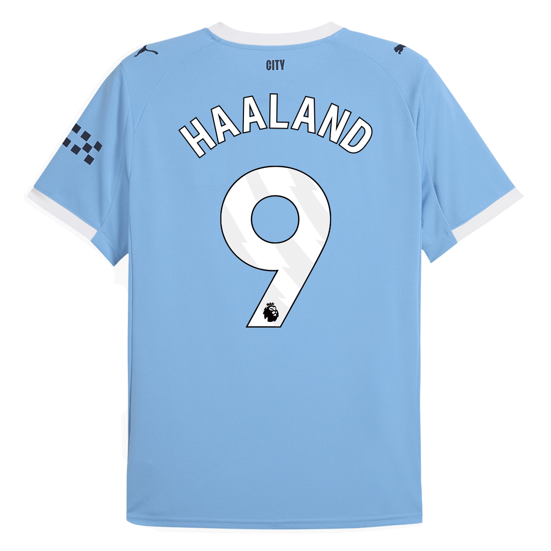 HAALAND #9 Manchester City Home Soccer Jersey 2025/26 Blue