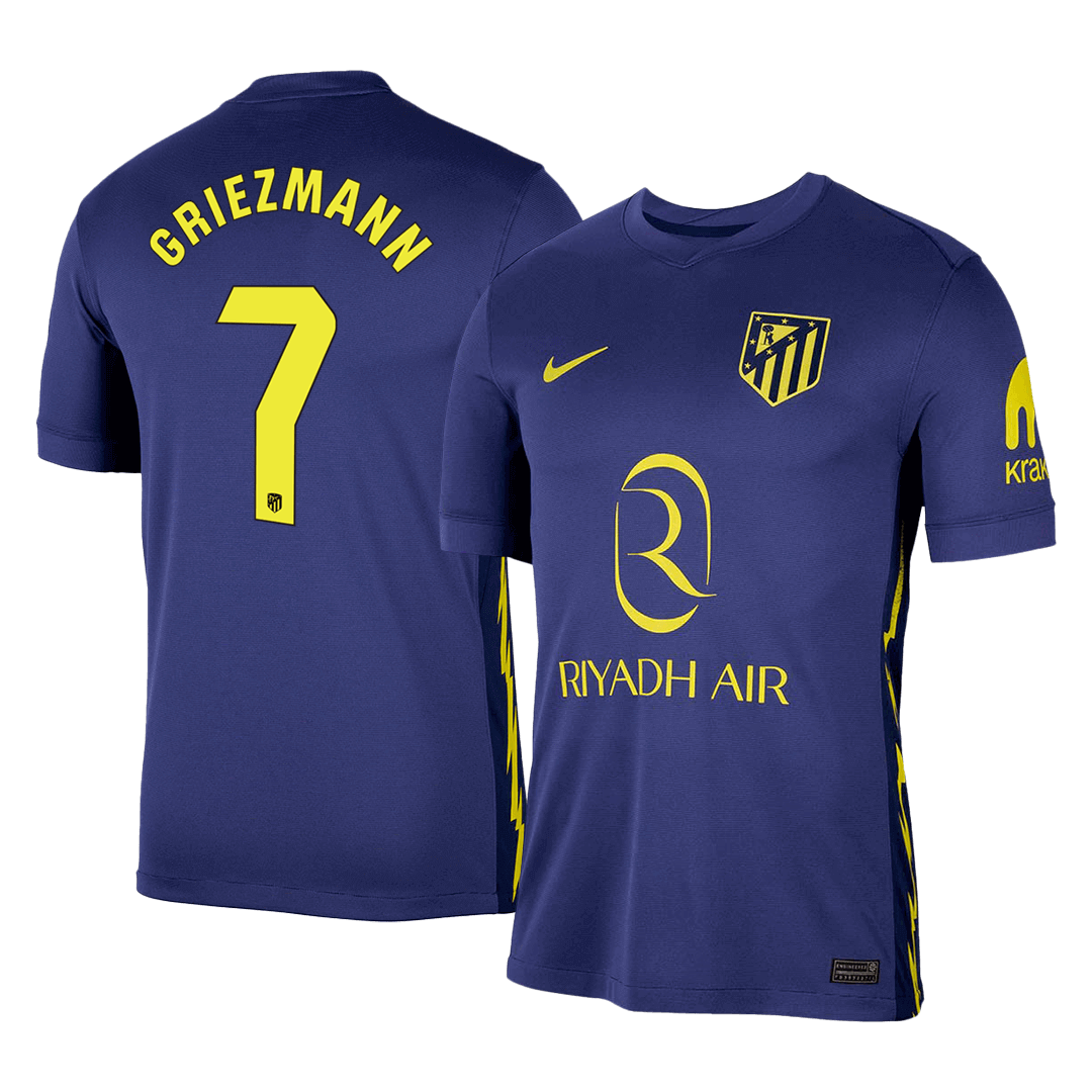 Atletico Madrid GRIEZMANN #7 Away Soccer Jersey 2025/26