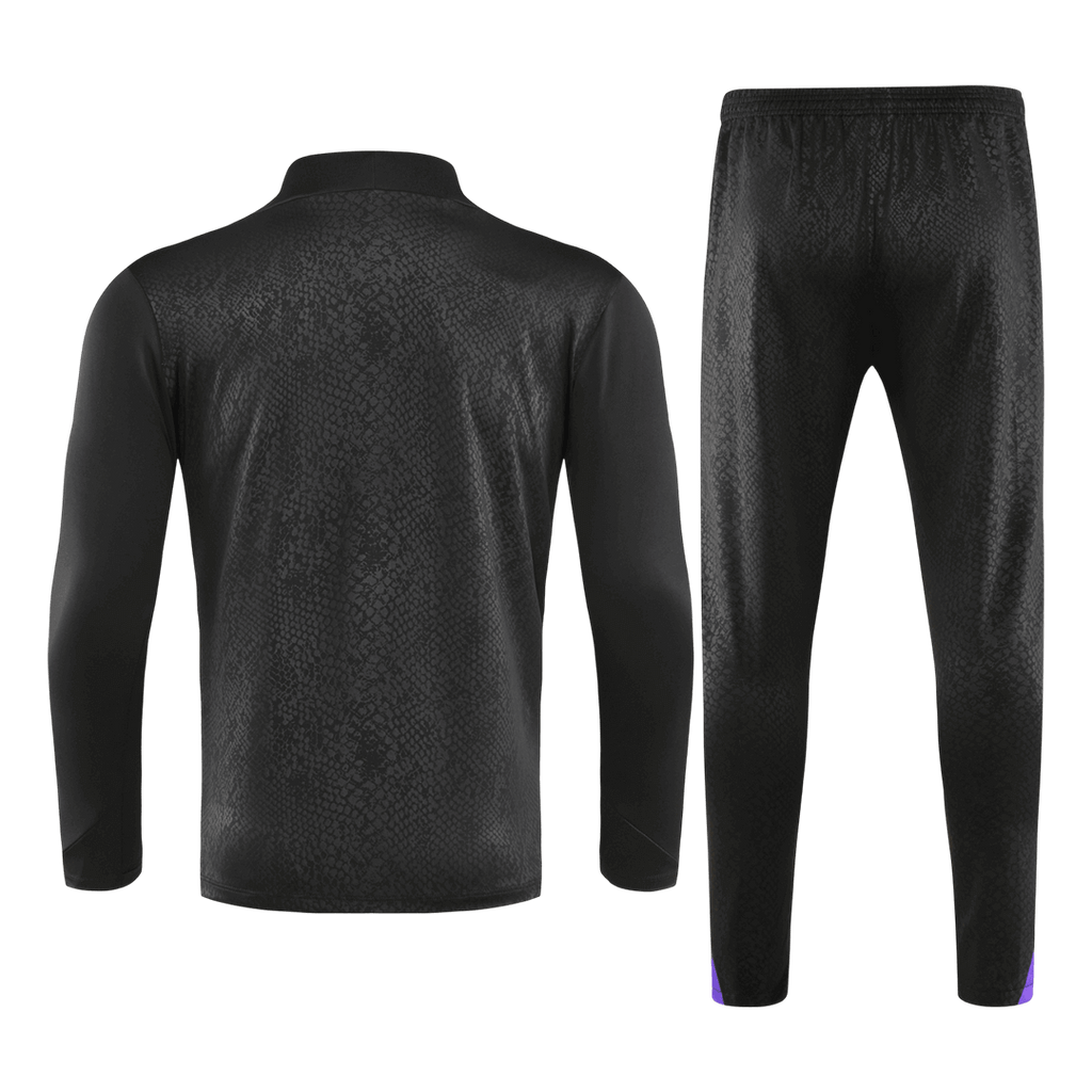Barcelona 1/4 Zip Tracksuit 2025/26 Black