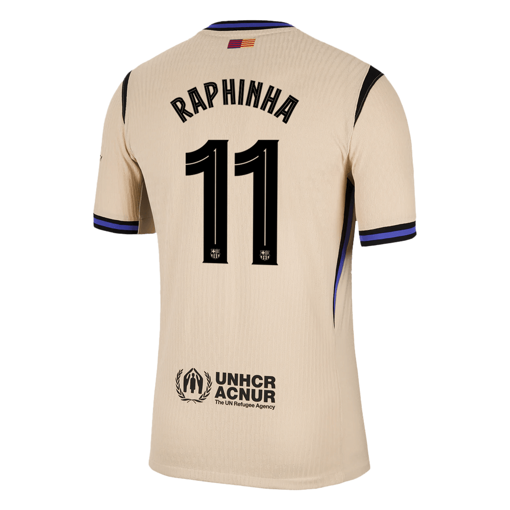 Authentic RAPHINHA #11 Soccer Jersey Barcelona x Kobe Bryant Away Shirt 2025/26 -UCL