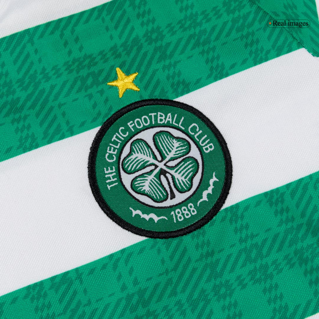 Kids Celtic Custom Home Soccer Kits 2025/26