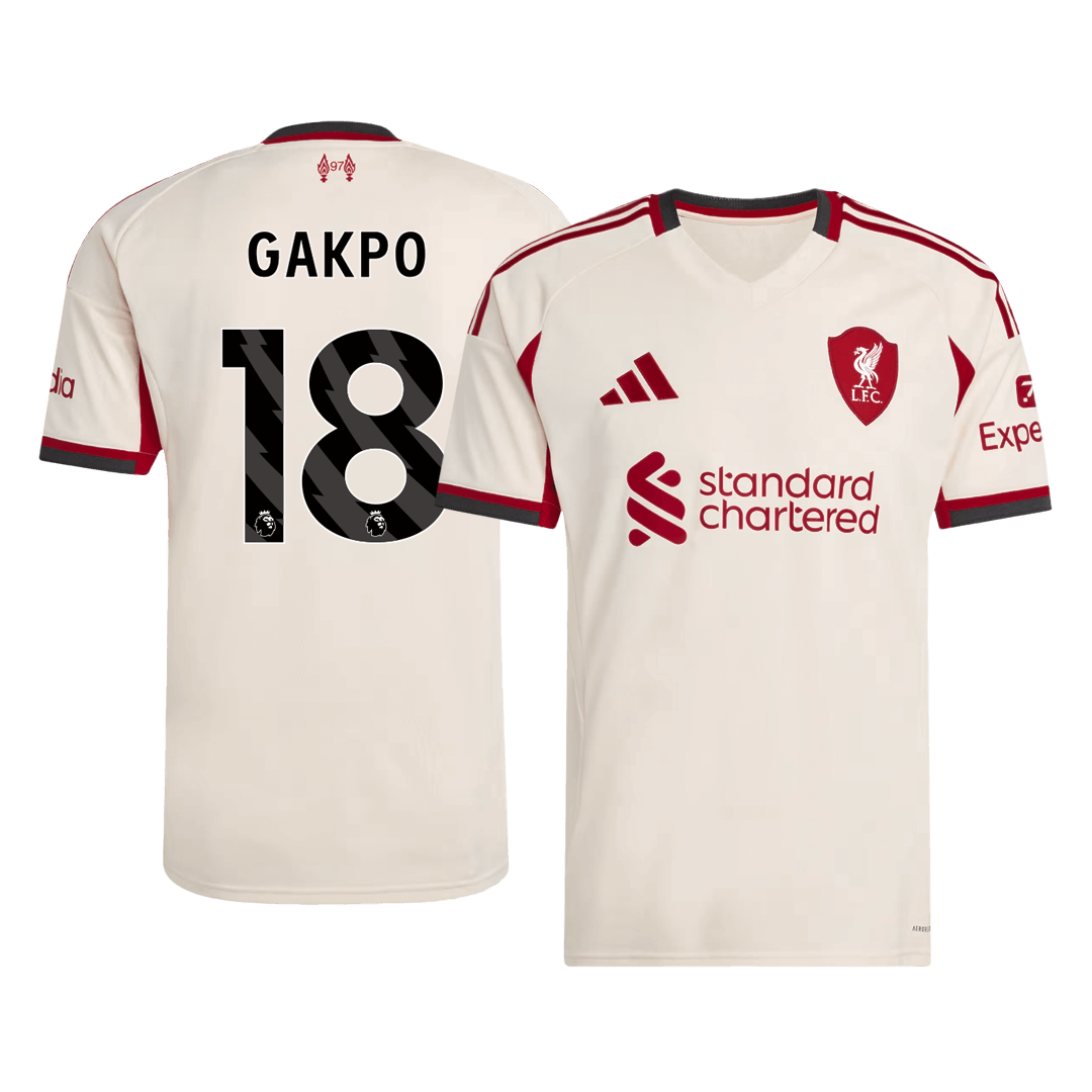 GAKPO #18 Liverpool Away Soccer Jersey 2025/26