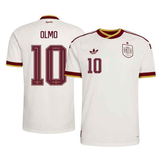OLMO #10 Spain Away Player Version Jersey World Cup 2026