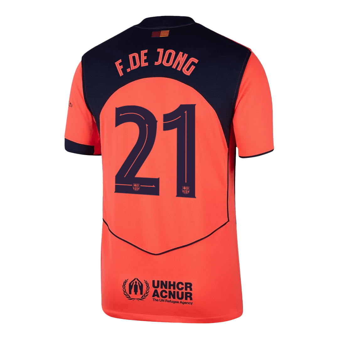 F.DE JONG #21 Barcelona Third Away Soccer Jersey 2025/26 -UCL