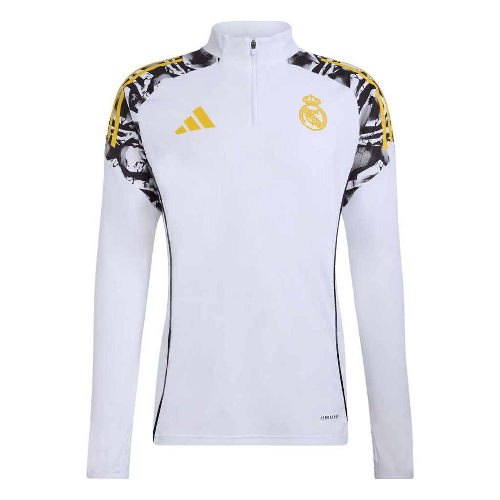 Kid's Real Madrid x MARVEL Zipper Sweatshirt Kit(Top+Pants) 25/26 White