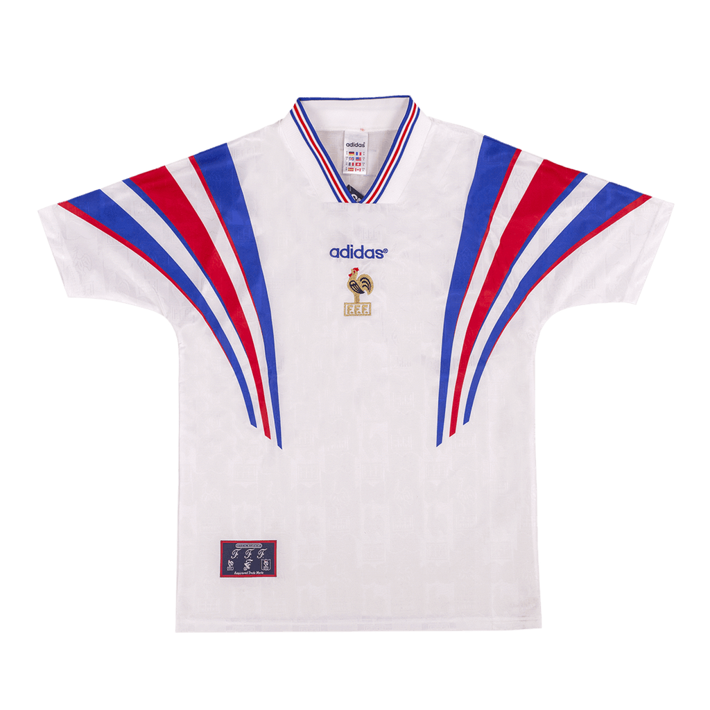 Retro 1996 France Away Soccer Jersey