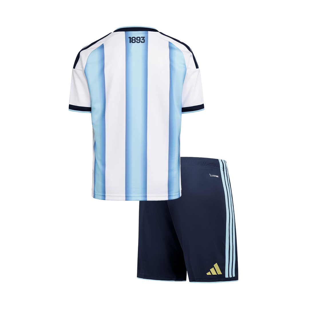 Argentina Home Kids Soccer Jerseys Kit World Cup 2026