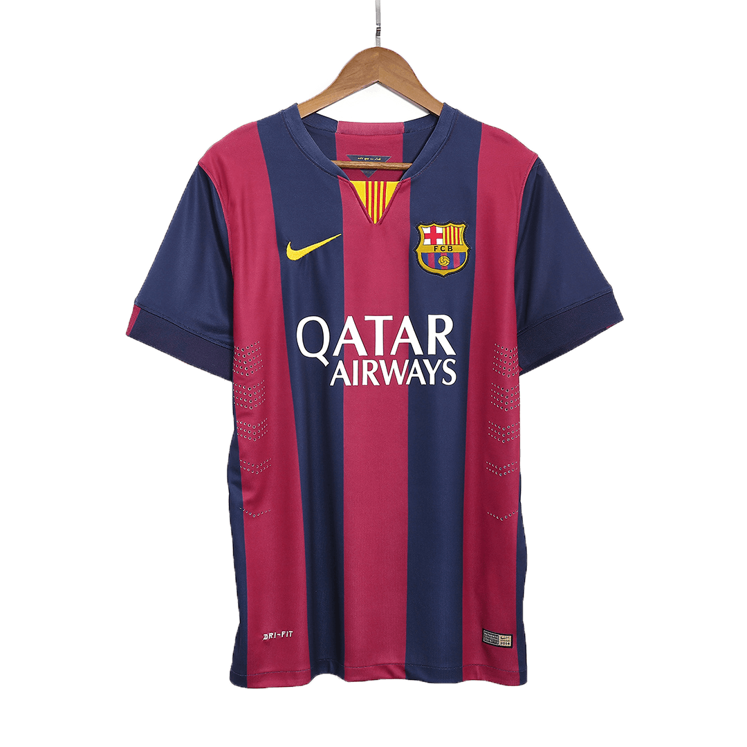 Retro SU¨￠REZ #9 2014/15 Barcelona Home Soccer Jersey