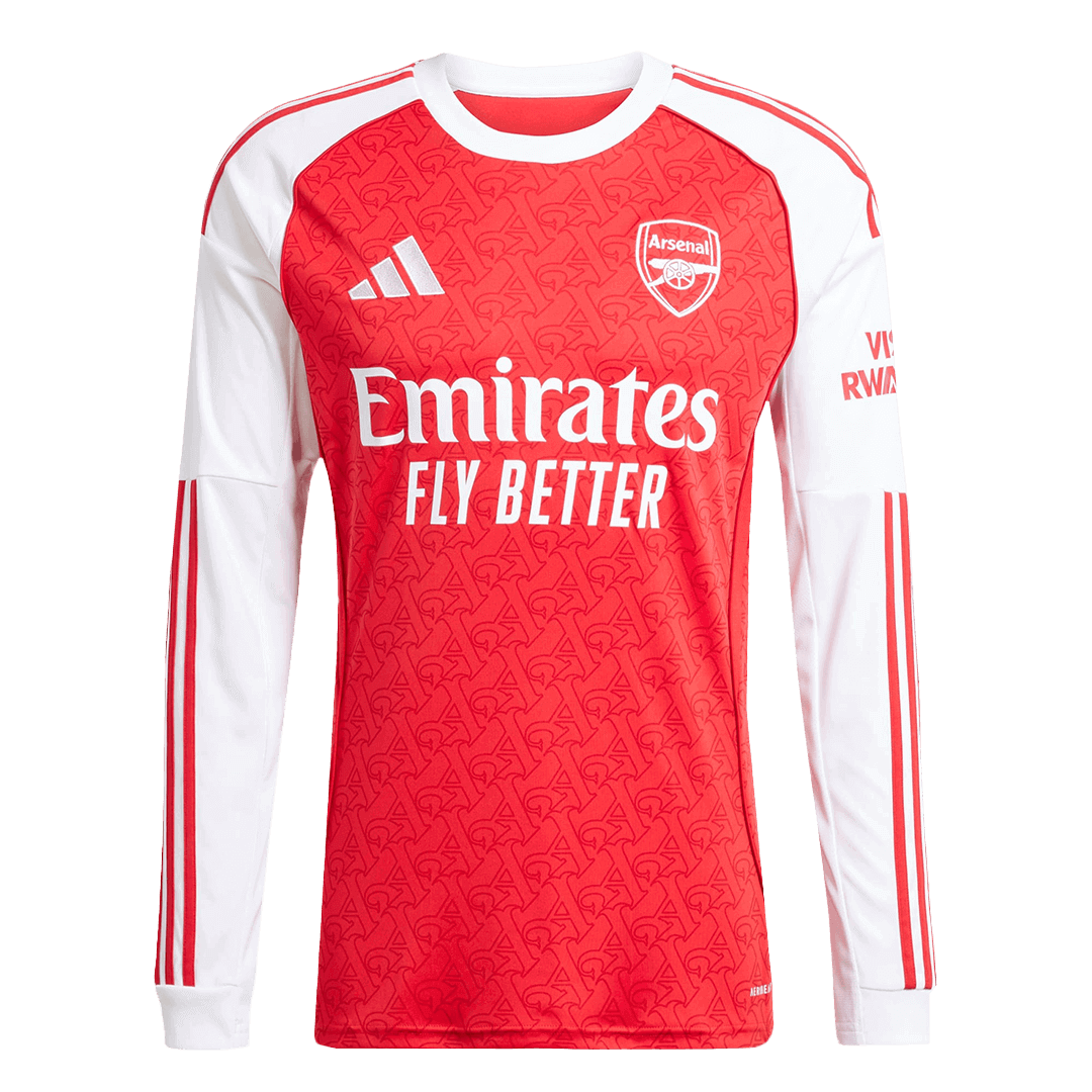 Arsenal Long Sleeve Jersey Home Football Shirt 2025/26