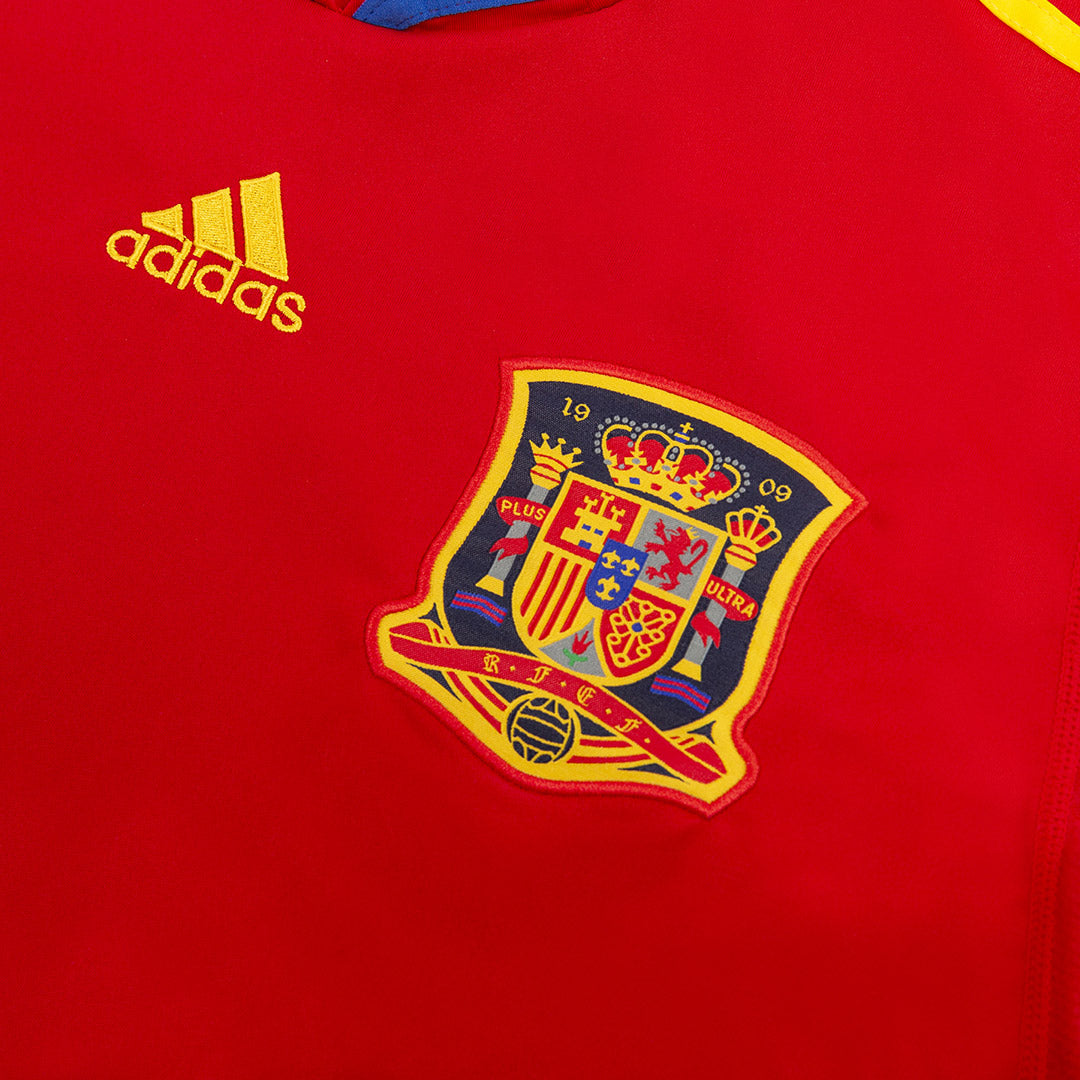 Retro XAVI #8 2010 Spain Home Soccer Jersey