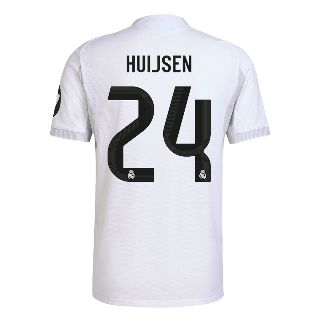 HUIJSEN #24 Real Madrid Home Authentic Soccer Jersey 2025/26