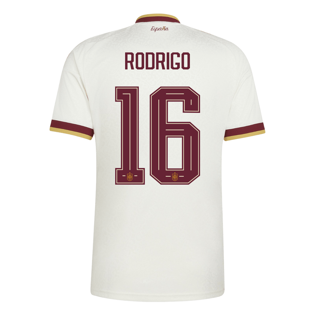 RODRIGO #16 Spain Away Soccer Jersey World Cup 2026