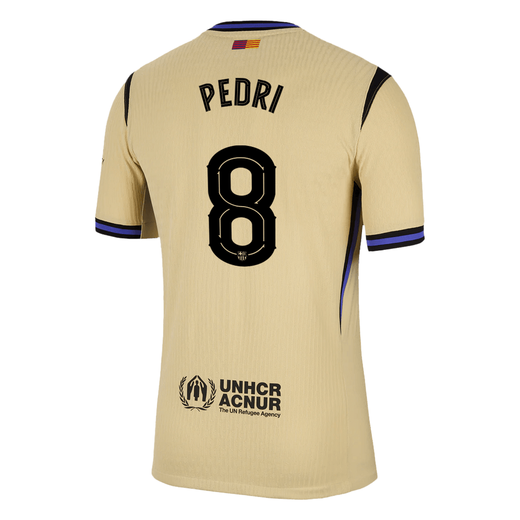 PEDRI #8 Barcelona Away Authentic Soccer Jersey 2025/26 - UCL