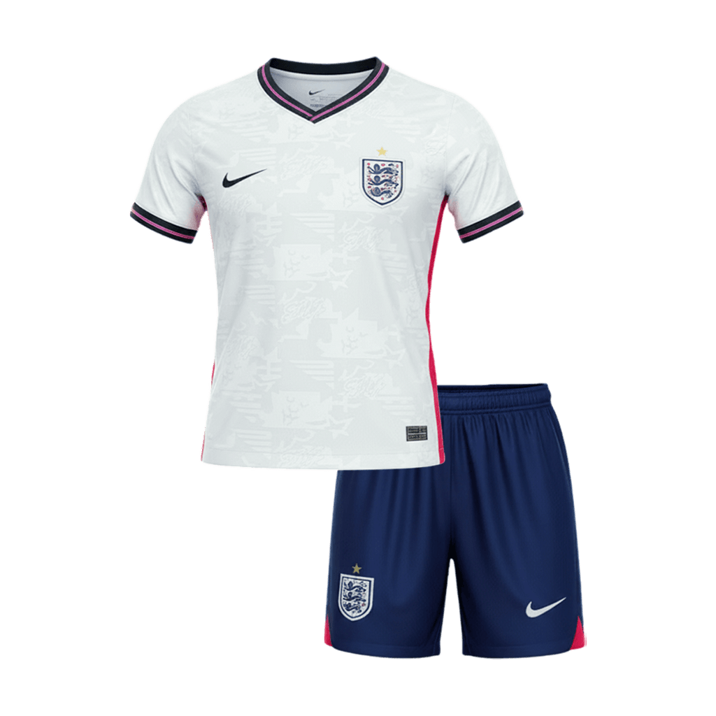 England Home World Cup Kids Soccer Jerseys Kit 2026
