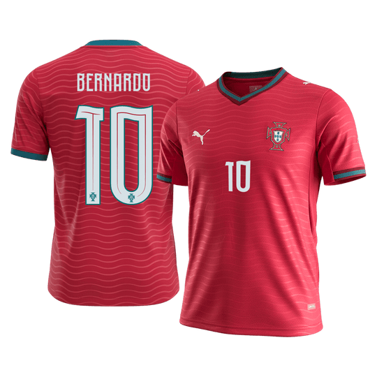 BERNARDO#10 Portugal Home Soccer Jersey World Cup 2026 Red