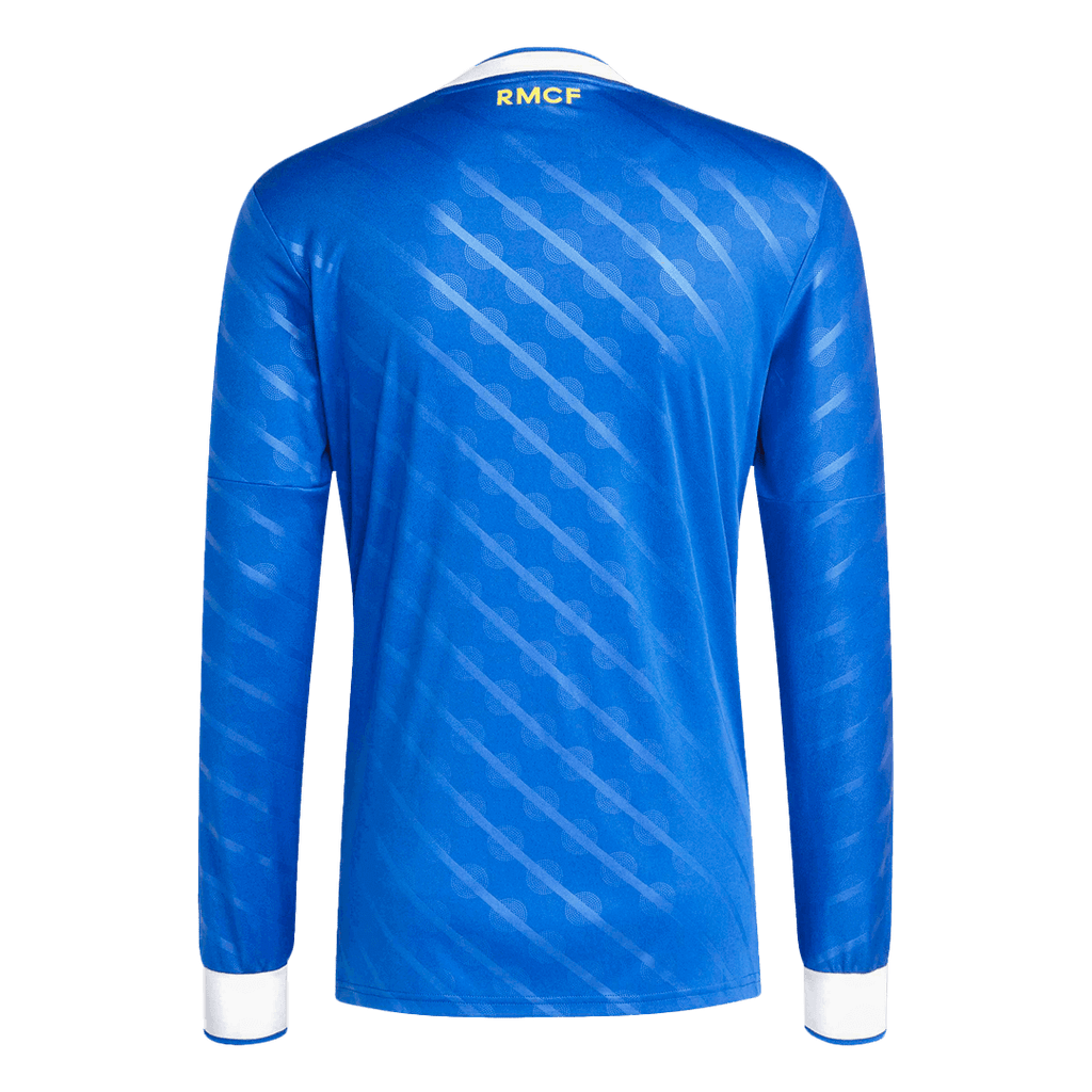 Real Madrid Third Away Long Sleeve Soccer Jersey 2025/26 Blue