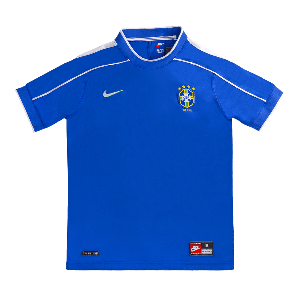 Retro 1998 Brazil Away Soccer Jersey