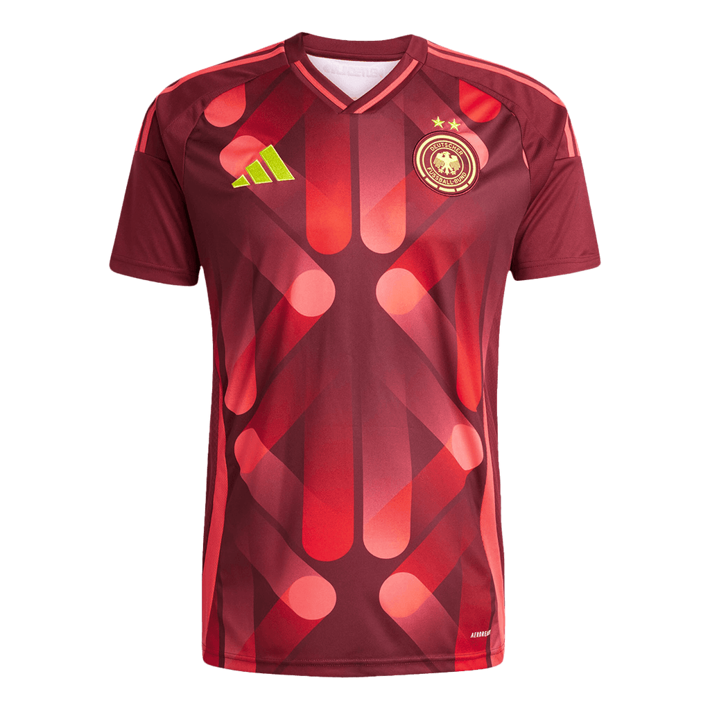 Men's Germany Away Soccer Jersey 2025 Red - Women's Euro