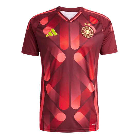 Men's Germany Away Soccer Jersey 2025 Red - Women's Euro
