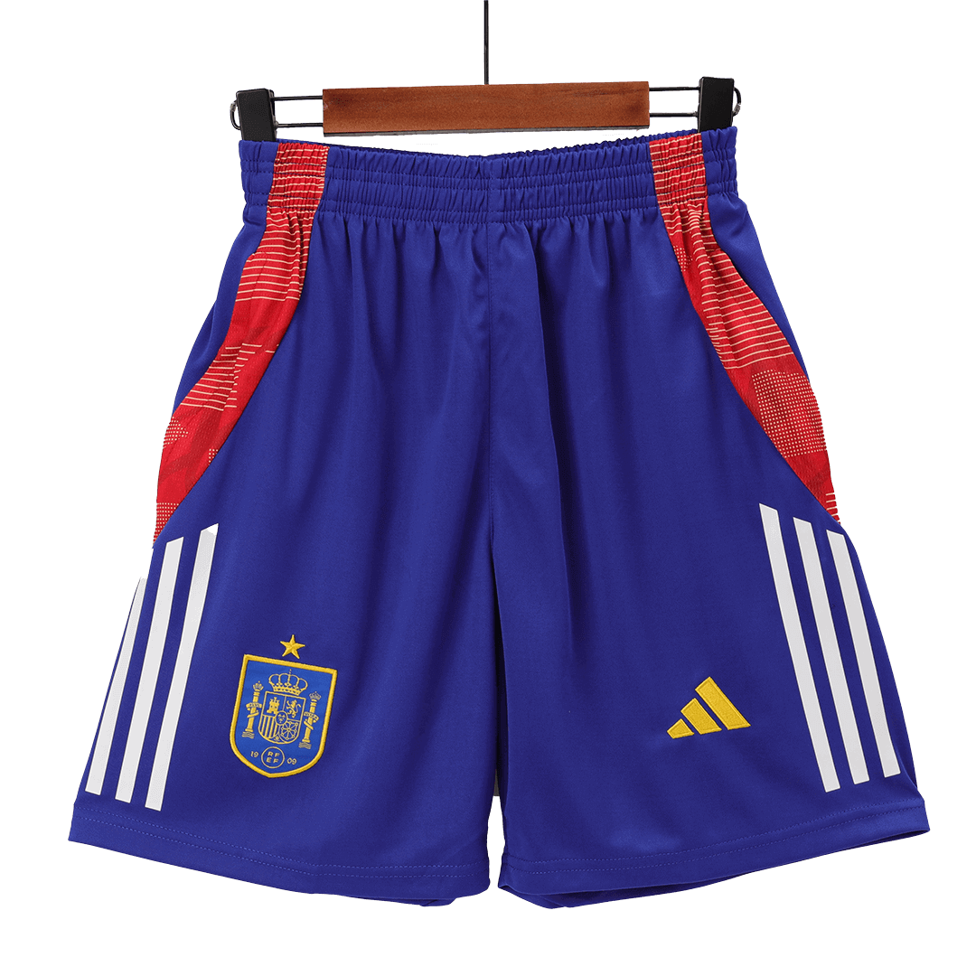Spain Pre-Match Soccer Shorts Euro 2024