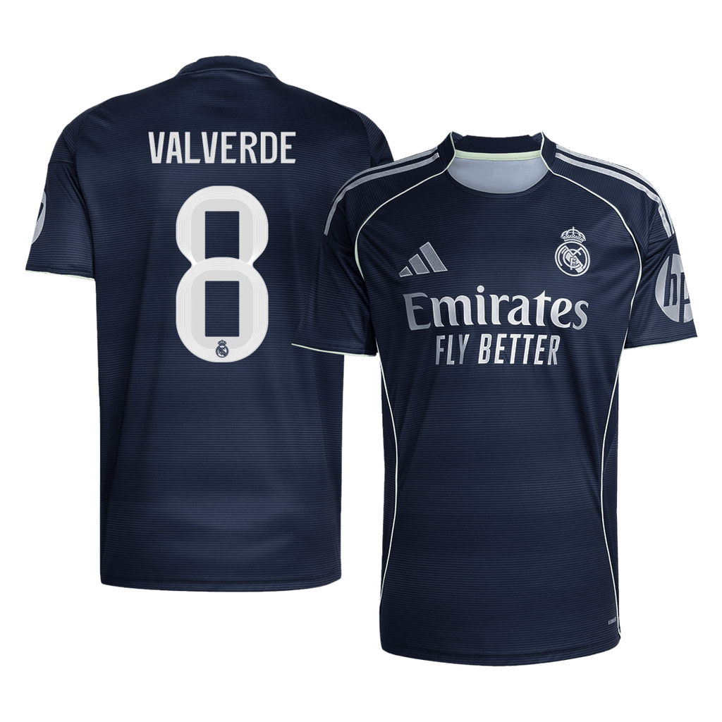 VALVERDE #8 Real Madrid Away Soccer Jersey 2025/26