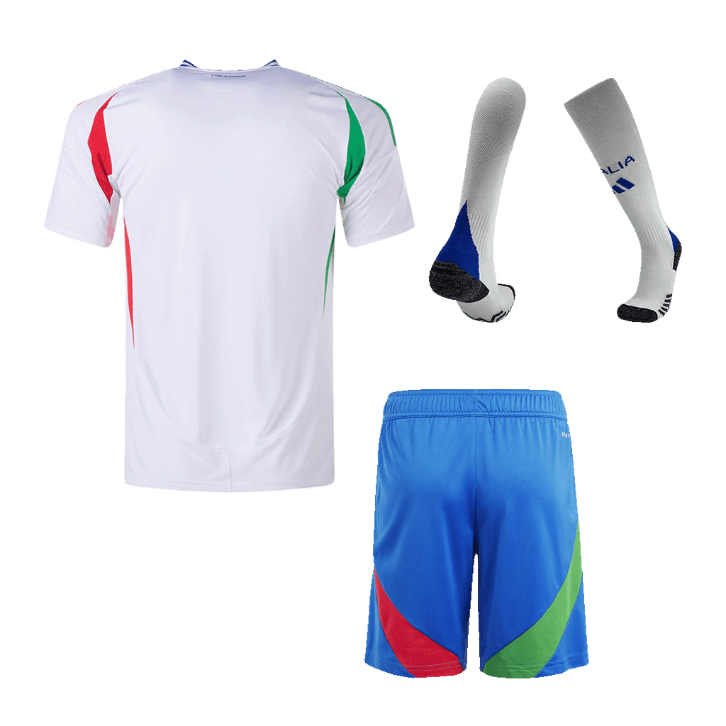 Italy Away Soccer Jersey Kit(Jersey+Shorts+Socks) Euro 2024