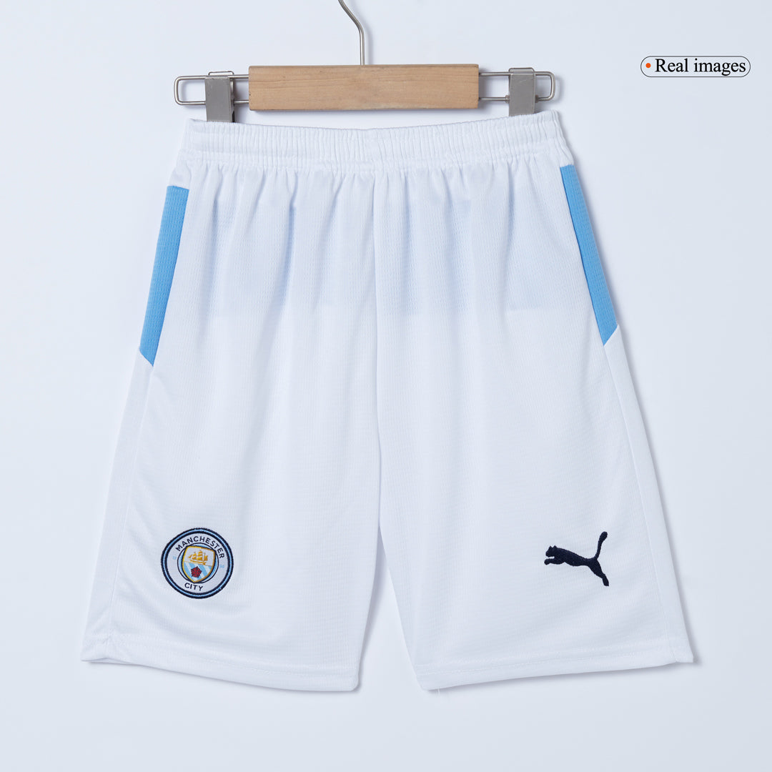 Manchester City Home Kids Soccer Jerseys Kit 2025/26