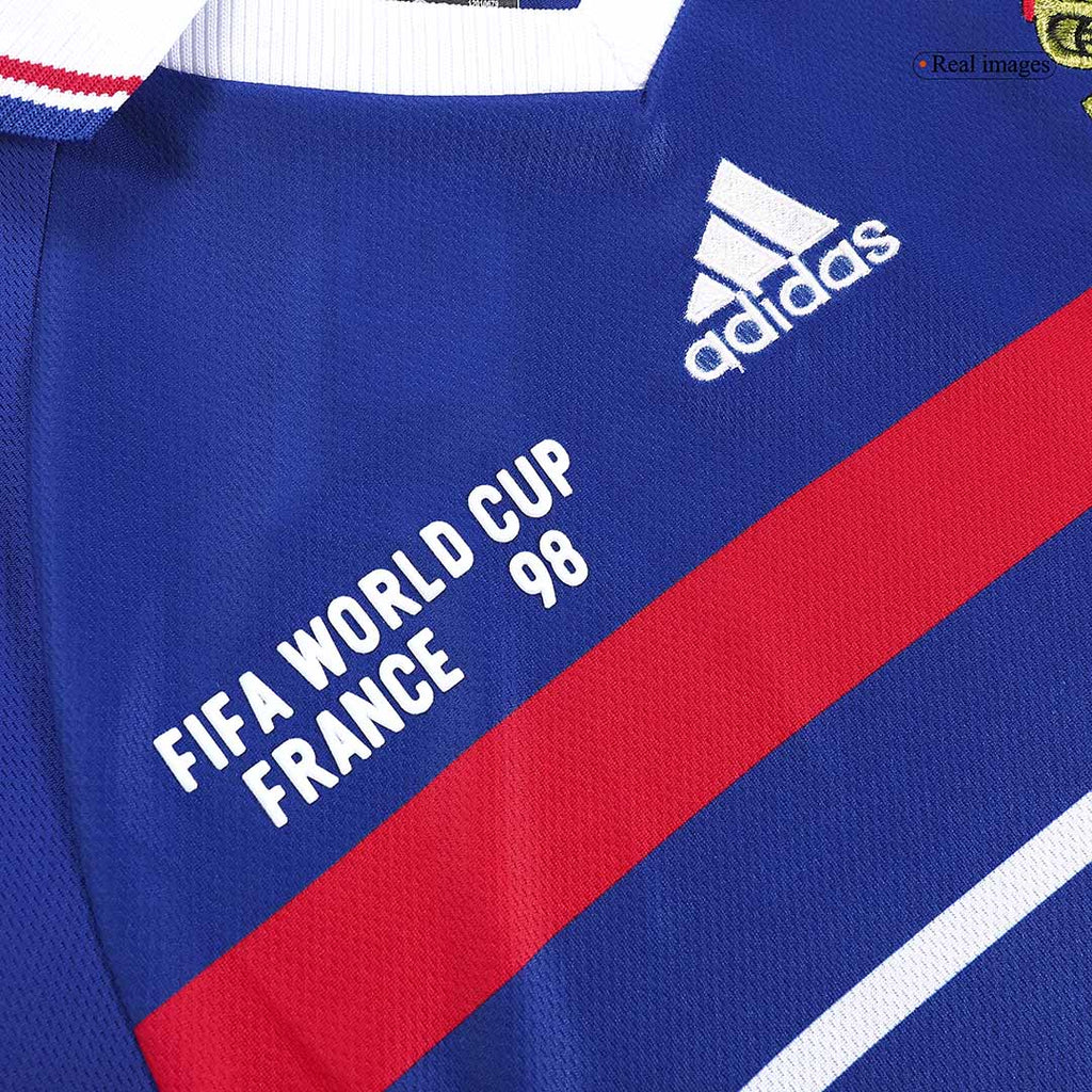 Retro HENRY #12 1998 France World Cup Home Soccer Jersey