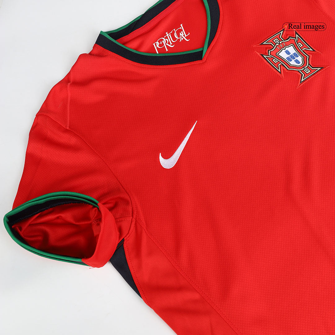 R.LE?O #17 Portugal Home Soccer Jersey Euro 2024