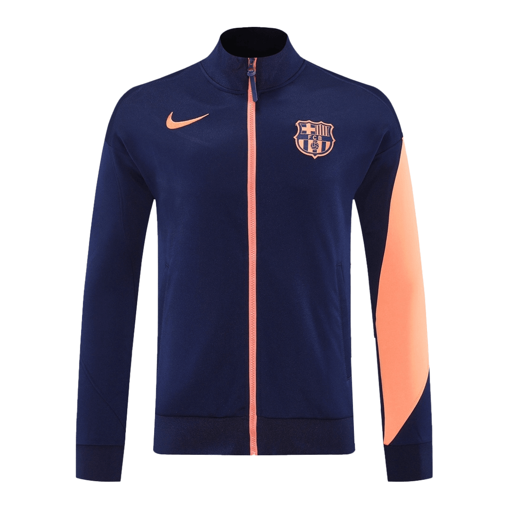 Barcelona Jacket Tracksuit 2025/26 Navy&Orange